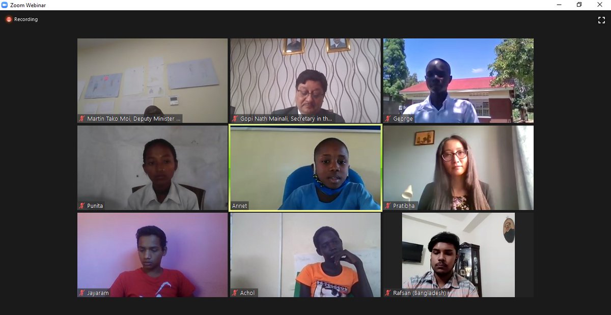 ingerashing's tweet photo. "I'm calling on government to help children who are pregnant, in prostitution or in child labour, to come back to school and finish their education."
Gloria, 11, Uganda speaks up at @save_children's #TellMyLeader hangout with leaders from across the globe. #SaveourEducation. https://t.co/TOUadm8eNL