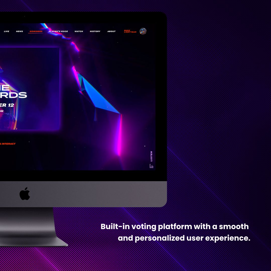 layerframe's tweet photo. The user experience was a robust hub for gamers and non-gamers alike to interact, cast their vote and be part of @thegameawards story. To check out the full case study, visit https://t.co/jPLJ5qIGvK ⚡️ (Part 3/5) #thegameawards https://t.co/nSaTZVLhCJ