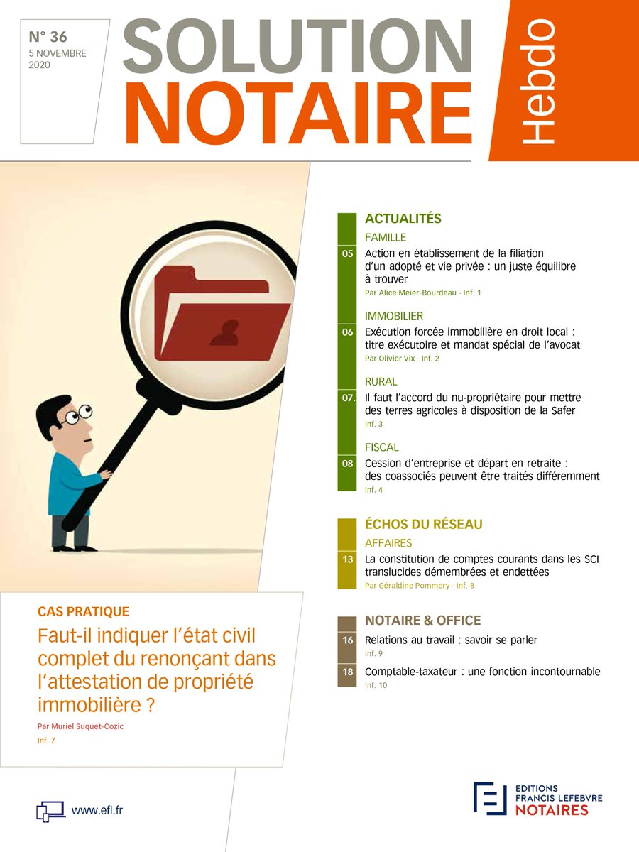 Retrouvez l'entretien accordé à SOLUTION NOTAIRES HEBDO sur les enjeux de notre profession : " Les enjeux actuels de notre métier sont liés à la libéralisation de la profession de notaire et l'émergence de l'intelligence artificielle. (...) Il faut nous y préparer. " #notaires