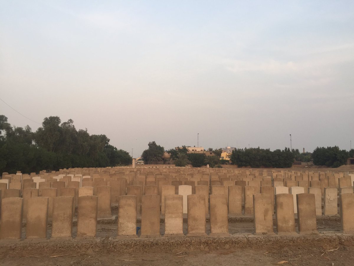 These tightly-packed graves are those of soldiers and officers who died while marching from the city of Kut, south-east of Baghdad, which fell to the Turks after the British surrendered in 1916. Others died in prison camps in then-Anatolia.
