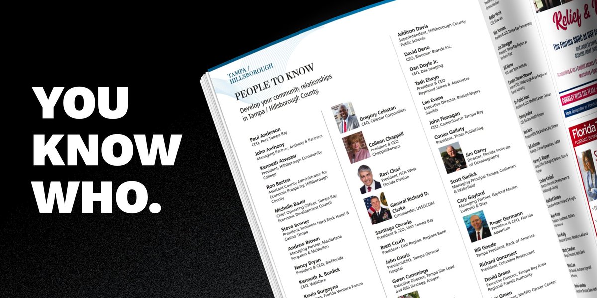 ChappellRoberts's tweet photo. Our President &amp; CEO, @ColleenChappell, has a reputation for fearless #advertising and creating powerful change in our community. Some days, this lands her on @FloridaTrend's list of #PeopleToKnow in Tampa Bay. https://t.co/mU95rhhcJu