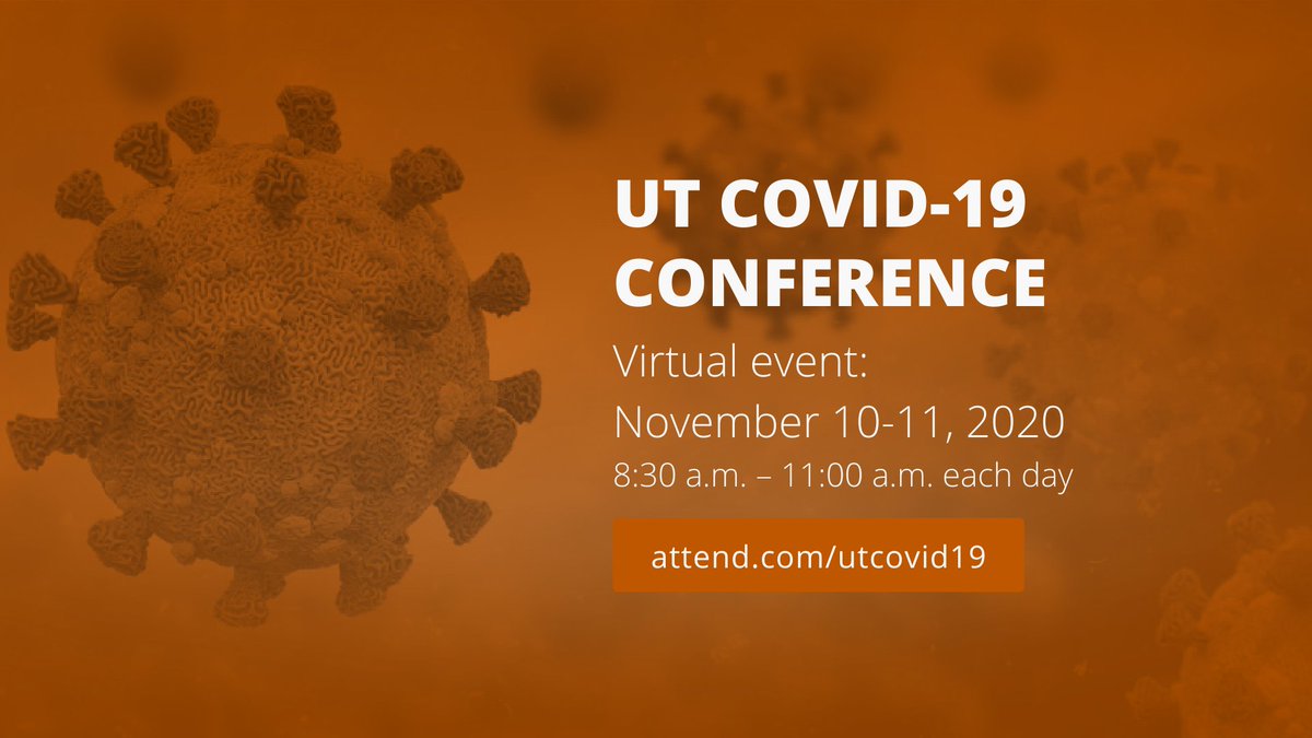 The pandemic has presented us with some of the biggest problems of our generation, and Longhorns are working overtime to understand and solve it.

Join us online Nov. 10-11 to see groundbreaking COVID-19 work from researchers from across campus: utex.as/2GAf0nH