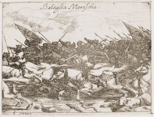 They were finally defeated & driven out by the forces of King Alfonso Henriques. The scene of this battle was the Castelo de Sao Jorge or the ‘Castle of St. George.’Their material history/culture can be found by reading the Roman historian Cornelius TacitusMoor Battle, 1636