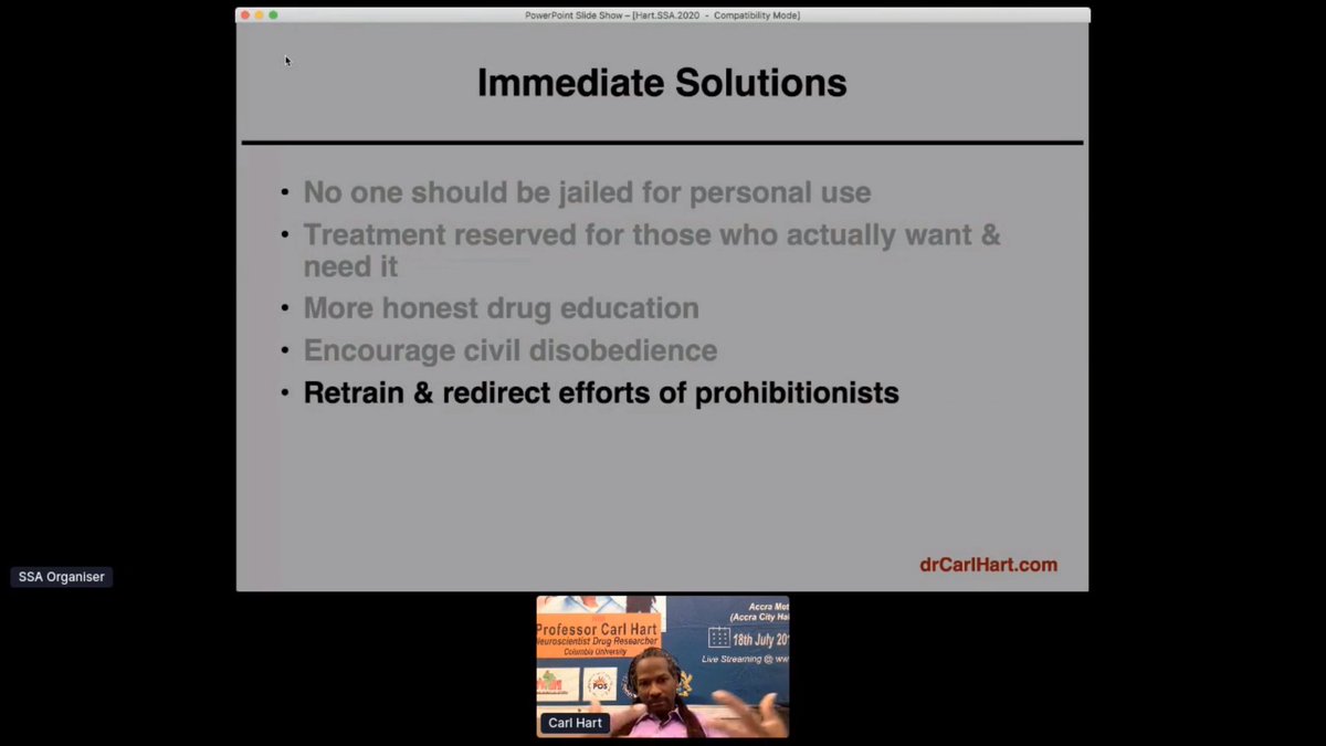 michaeldalili's tweet photo. Immediate solutions for the drug crisis by @drcarlhart Most compelling talk I've heard in a very long time and a great speaker. Will have to check out his new book "Drug Use for Grown-Ups: Chasing Liberty in the Land of Fear" #SSAConf2020 https://t.co/QTyhRWVfrI