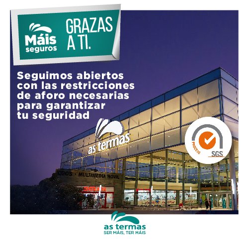 CCAsTermas's tweet photo. ❗❗ As Termas continúa coas súas portas abertas seguindo estritamente as últimas medidas presentadas pola Xunta de Galicia que entran en vigor a próxima madrugada. O noso horario continúa sendo de 10 a 22 h.
#ccastermas #máisseguros https://t.co/yOnEufq7tG