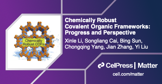 Matter_CP's tweet photo. #MatterIssue17 Review: Yi Liu & coworkers @molecularfndry
@BerkeleyLab discuss chemically robust #COFs and how increased stability could open the door for new applications in #energy and #catalysis.
Check it out: https://t.co/uVVpIxVnCD https://t.co/9oM6j0NtC3