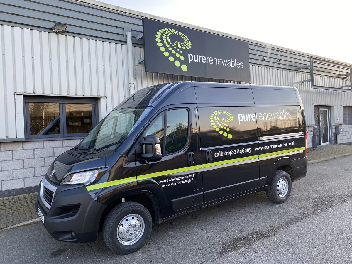 And now she’s back - all liveried-up <a href="/PureRenewables/">Pure Renewables</a> and ready to start employment on Monday morning! Thanks to @DESIGNS for such a quick and professional turnaround.