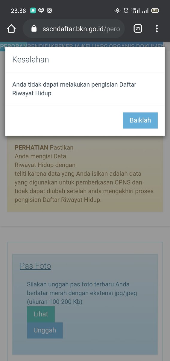 Cindi_kece's tweet photo. @KirsaPutri @BKNgoid Sama, saya juga ad keterangan kesalahan https://t.co/EHM9mtk7Bs