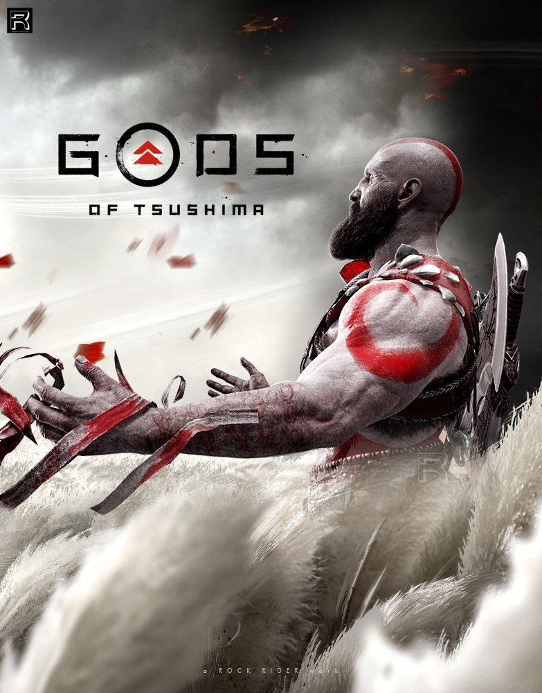 ursRockrider's tweet photo. When Ghost Of Sparta lands on Tsushima 👀 our new piece of work for "Gods Of Tsushima" 🌸

@SonySantaMonica @SuckerPunchProd @corybarlog @brian_fleming @PlayStation #RRconceptual #PlayStation5 https://t.co/8PJ5d3dFSP