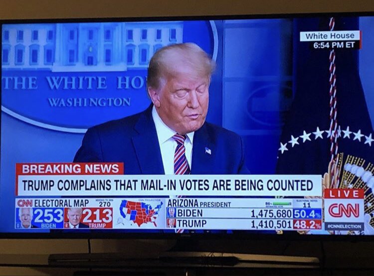 Trump complains that mail-in votes are being counted 😹😹😹😹