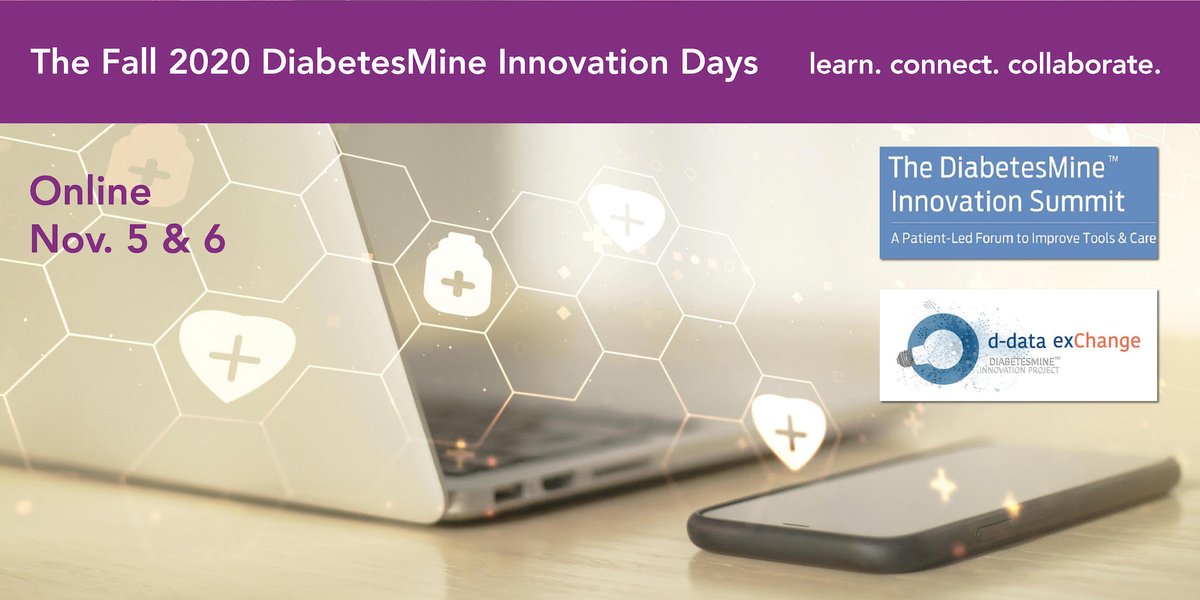 DiabetesMine's tweet image. Excited for Day 2 of our DiabetesMine Innovation Days, with a full #DData2020 agenda today. Includes talk of CGM design, #WeAreNotWaiting &amp;amp; FDA feedback. #dbminesummit -MH