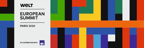 Thank you Mathias Döpfner - Axel Springer and <a href="/thomasbuberl/">Thomas Buberl</a> - Axa for your invitation to the Welt Summit. It is more than ever essential to bring together political and business decision-makers to jointly prepare the future of Europe.