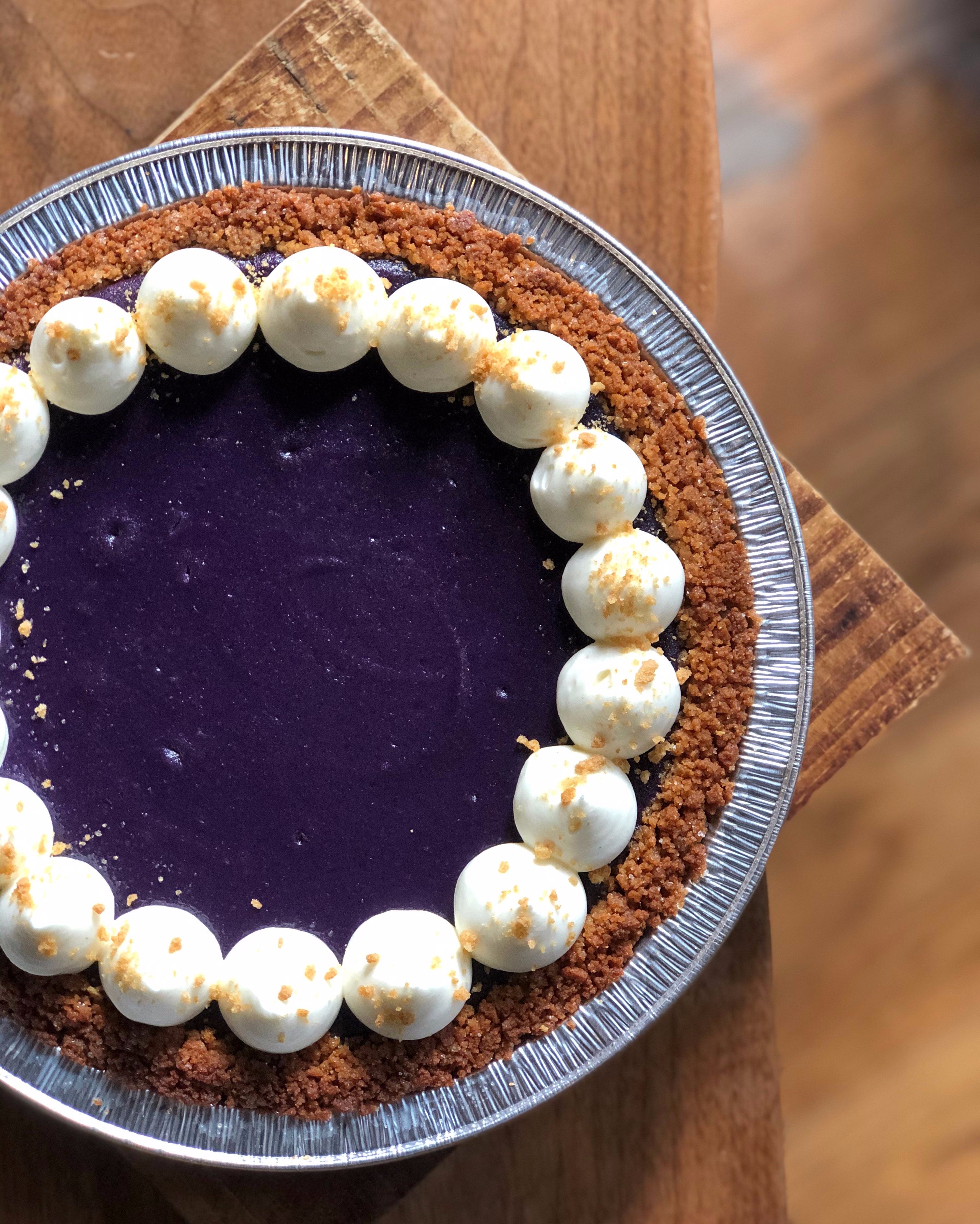 Momotaro on Twitter: "Okinawa Sweet Potato Pie - graham cracker crust, white chocolate & cardamom whip. Part of our "Le Quack" Thanksgiving Dinner To Go. Order through the link in our bio