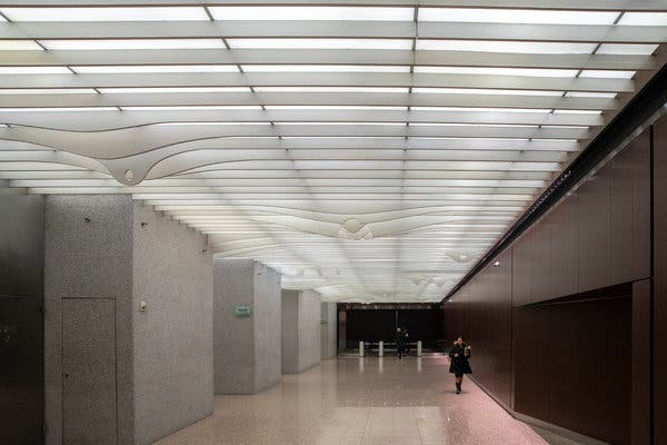 Noguchi was a celebrated sculpter and public artist. His main works were at 666 5th Avenue ("A Landscape of Clouds") 1957, "Black Sun" in Seattle (1969), "Red Cube" on Broadway (1968) and "Skygate" in Honolulu (1977). All of these have a distinct symbolism.