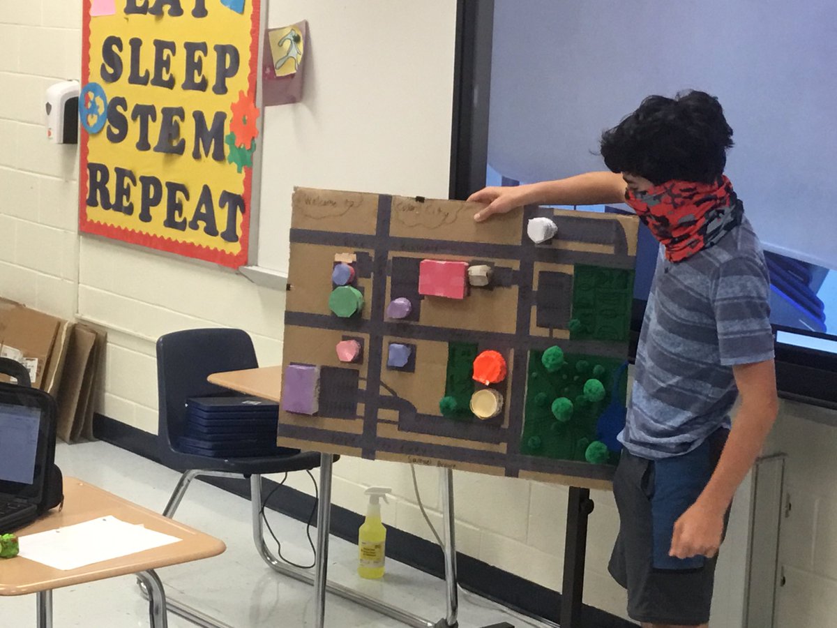 EagleStem's tweet photo. City Planning with parallel lines cut by transversals! #Transformations @FRMSEagles #FlatRockForward #EagleSTEAM https://t.co/BIlBpEhiaU