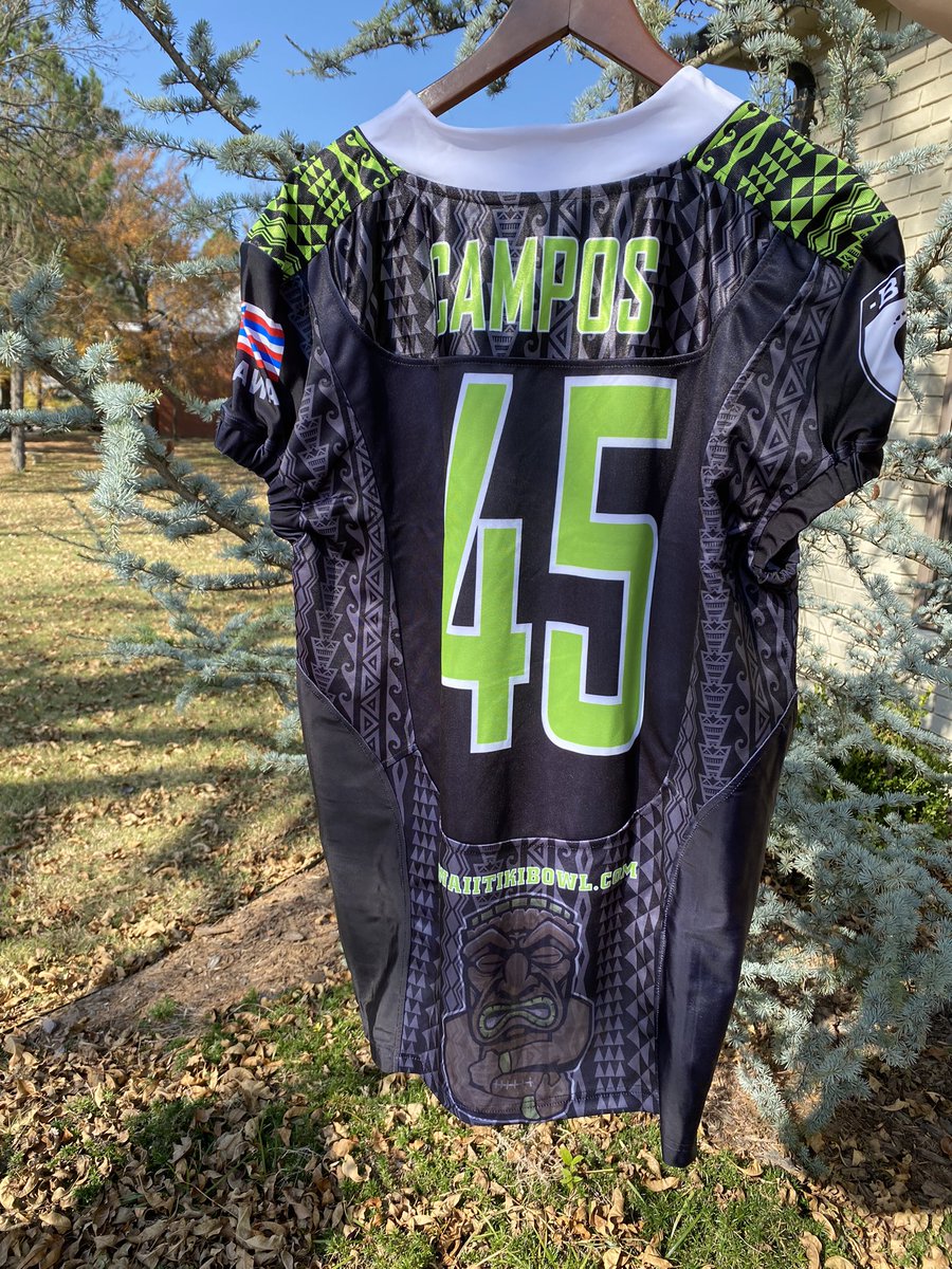 HawaiiTikiBowl's tweet photo. HTB football jerseys are looking good &amp; fixing to be sent to our athletes 🙌🏼🏈 https://t.co/vPUrgmBfB4
