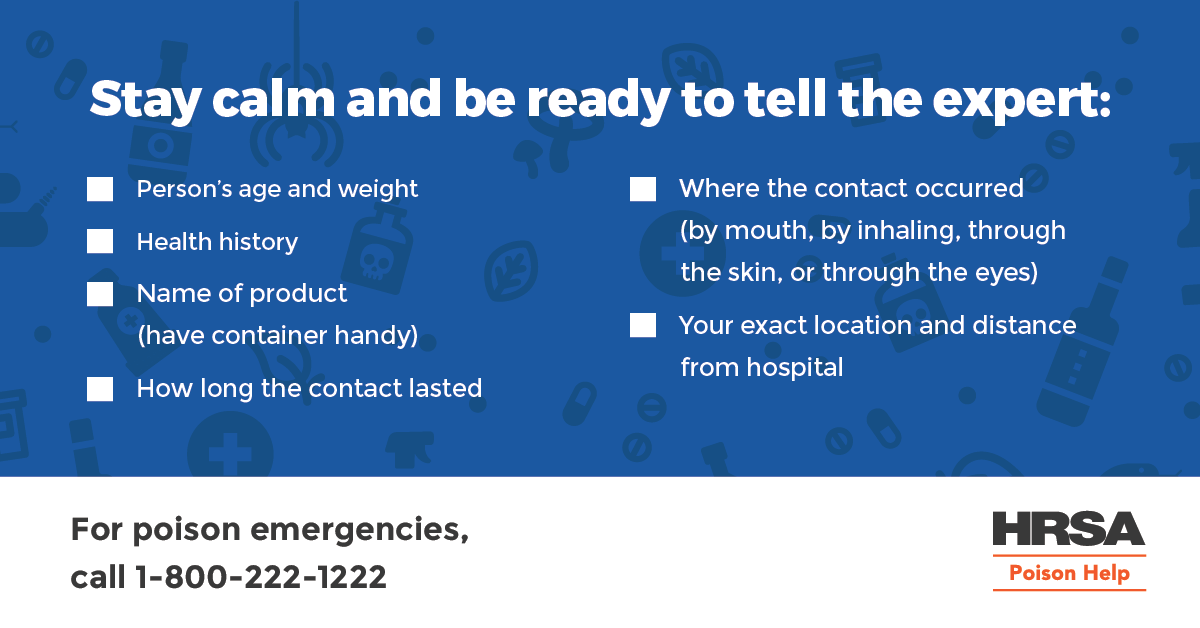 HRSAgov's tweet photo. The best thing you can do to prevent an #poison emergency is to prepare in advance. Add the #PoisonHelpLine number (1-800-222-1222), along with the checklist in the image below, to your phone or emergency resources list: https://t.co/kgaDMj0AKe #PoisonPrevention https://t.co/RTpYo9QO4j
