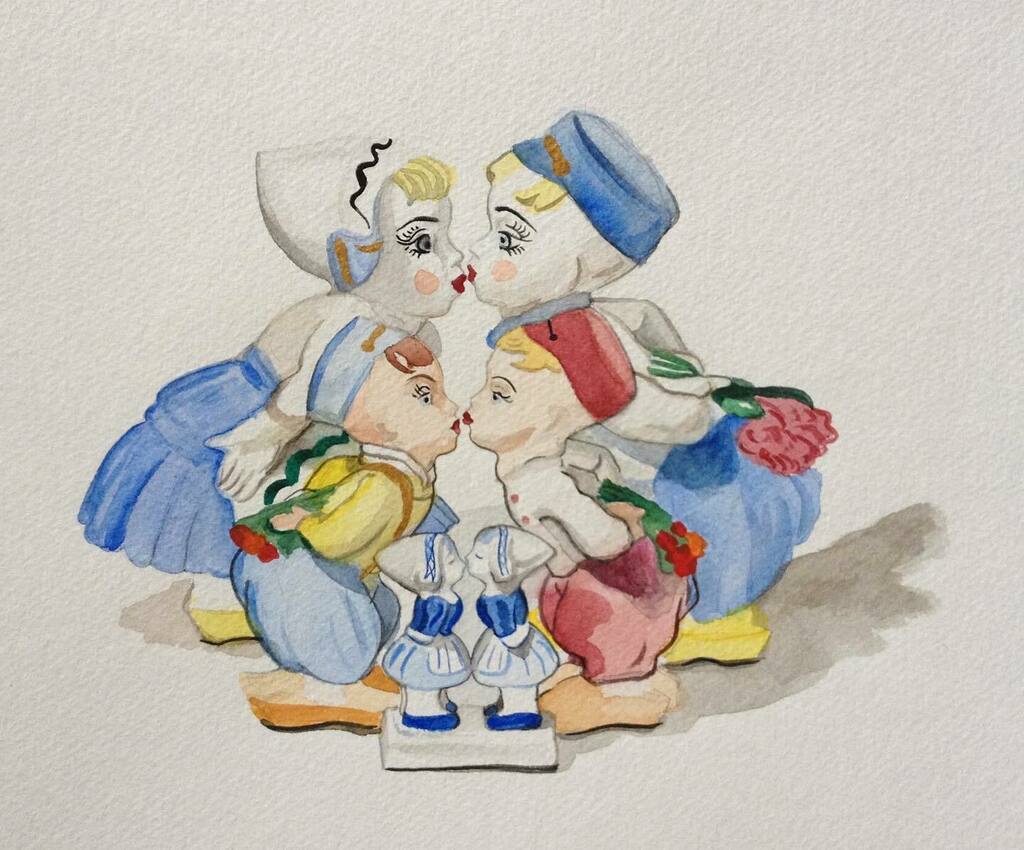 MelodieProv's tweet photo. #FlatFileFriday #WatercolorPainting #ContemporaryArt #Stilllife #StilllifePainting
“Couples”, 2014, watercolor on paper, 8.5 x 11 inches https://t.co/itGidcLQft https://t.co/eilNlOXnyS