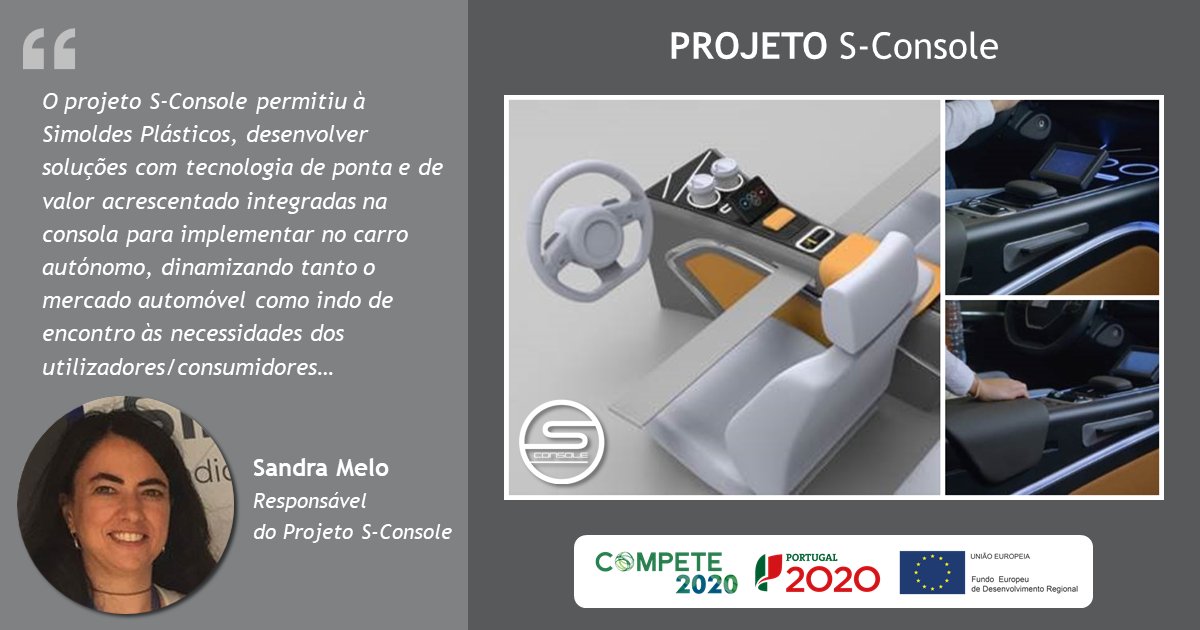 FEEICOMPETE2030's tweet photo. #simoldes e @CENTI_PT criam consola central automóvel c/ funcionalidades inovadoras como conduzir de forma autónoma. Leia declarações da responsável do projeto #sconsole c/ apoio @FEEICOMPETE2020 #newsletter https://t.co/FMCMgXdrvZ #compete2020 #portugal2020 #euinmyregion #centi https://t.co/5scTAltFf4