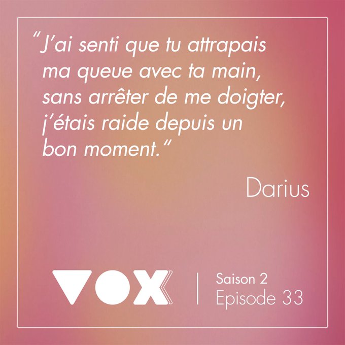 Une bonne surprise 🎉 https://t.co/sZPe7DEQmq &Eacute;pisode &eacute;crit et interpr&eacute;t&eacute; par Darius, r&eacute;alis&eacute;, mont&eacute; et