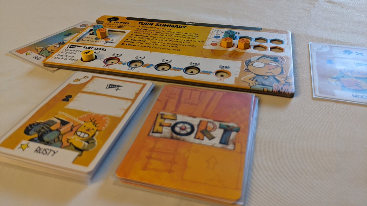 Stephan_93's tweet photo. If Fort (@LederGames) was an actual episode of KND: "Today I ask my best friend Bud to be on the lookout. He was not happy about that." #OfDiceandMeeple @CM320DClass https://t.co/WWWkV3e0ap