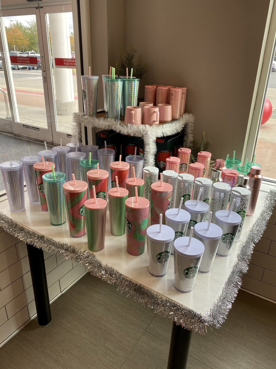 HillcrestTarget's tweet photo. Huge shout out to TM Ila and the rest of the Starbucks team for a successful launch day! #T2203 #StarbucksHolidayCups #merrylittlemoment https://t.co/5etS5nqeZ7