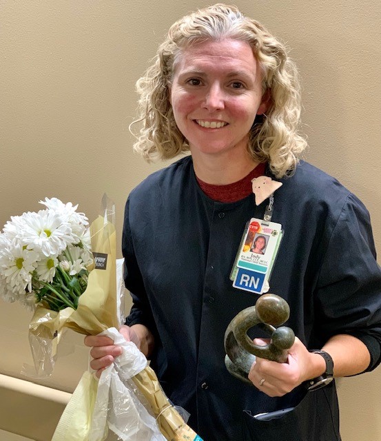 lmhorg's tweet photo. Jody Keltner, RN in Obstetrics, was chosen as the DAISY Award winner for the second quarter of 2020. Jody was nominated by Alison Supancic, RN in Obstetrics, for the outstanding care she provides patients. 

Congratulations, Jody! https://t.co/yu8KAUJ1w2