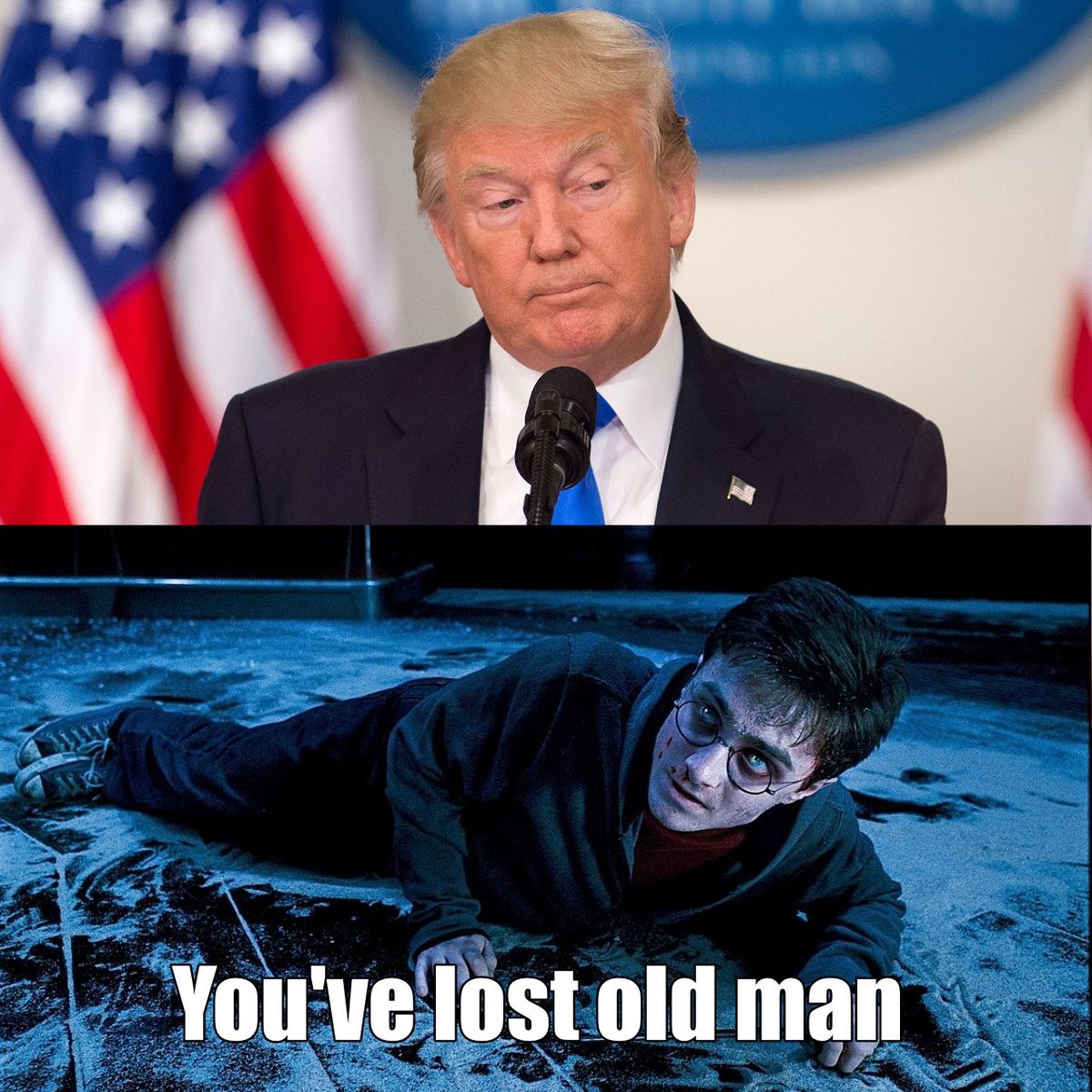 lauralineback's tweet photo. This makes sense #harrypotter #imadethis @realDonaldTrump https://t.co/DTRhfVWAN4