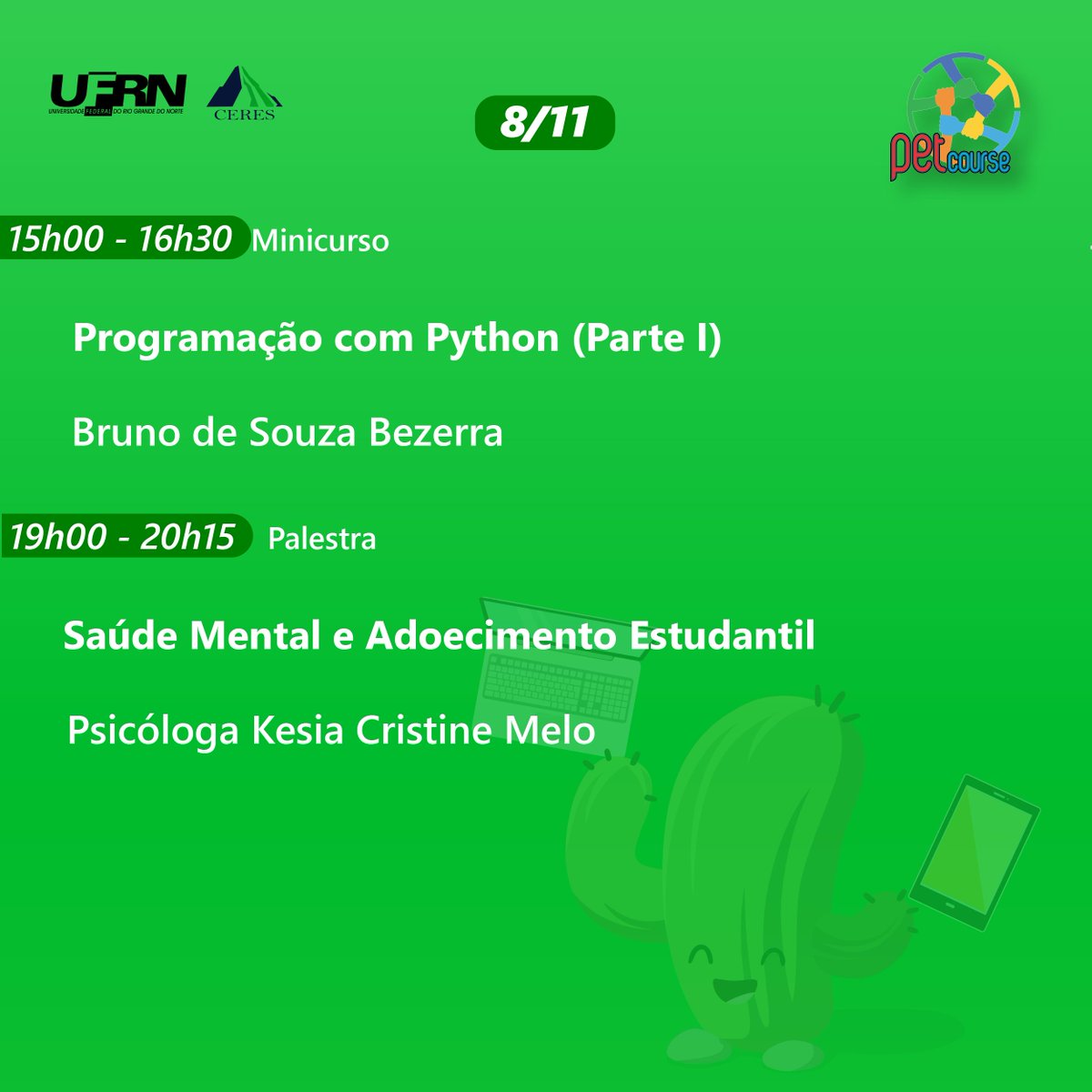 CoursePet's tweet photo. Sabe o segundo dia?
.
.
Ele vem com minicursos legais e interessantes, além de uma palestra linda sobre saúde mental que todos nós precisamos...
.
.
Já tá inscrito nessa belezura de evento, né?
.
.
#pet #petcourse #ensino #pesquisa #extensao #educacaotutorial #epopet #meetup https://t.co/iu0M71J5FS