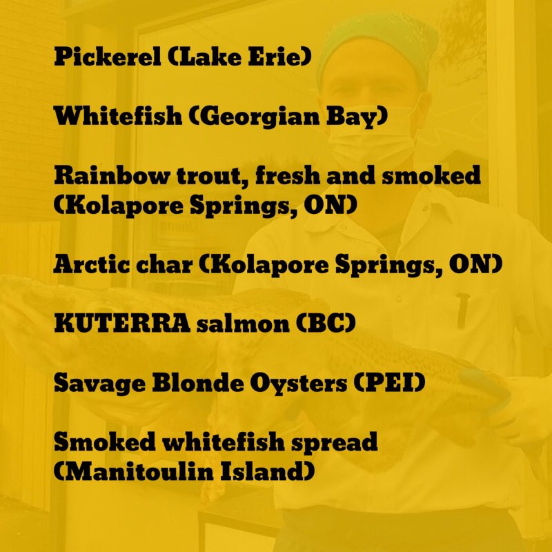 Tomorrow’s fresh and smoked seafood menu from Hammerhead's On Ottawa at market!

Visit Jen and Scott from 9 AM to 12 PM for fresh, sustainable, traceable Canadian seafood for this beautiful  weekend!