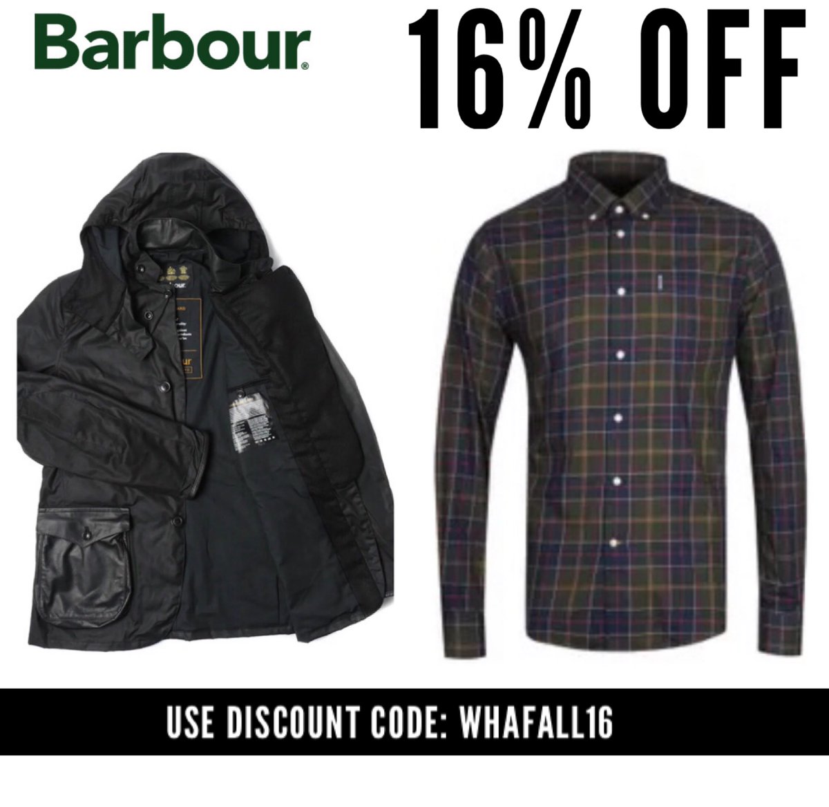 barbour discount code december 2018