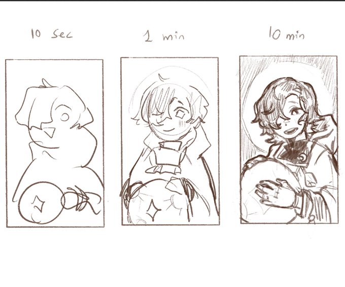 did some timed challenge doodles as well some time ago but im posting them cuz the 1 minute ones make me lose it 