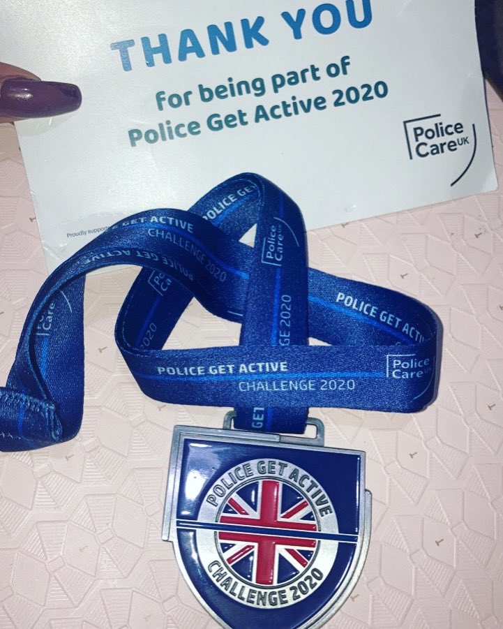 steph_addison's tweet image. When you’ve had an exhausting week, then this arrives and cheers you up! Thank you @policecareuk 🏅#getactivechallenge #policegetactive