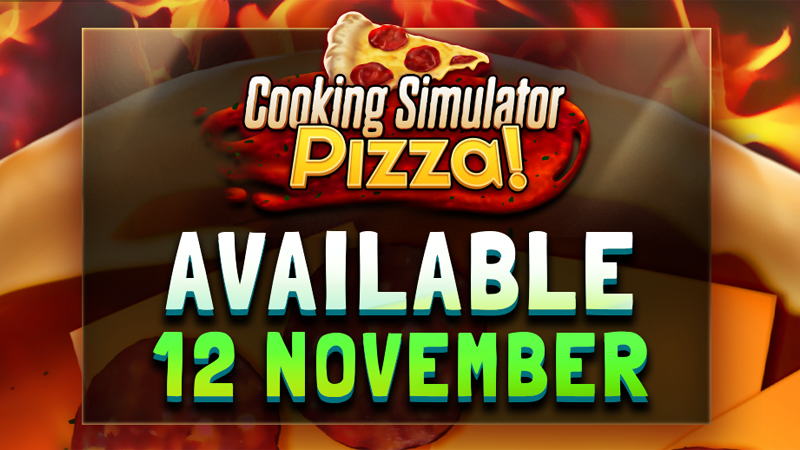 cookingsim's tweet photo. We’re super excited to announce that Pizza, a new expansion for Cooking Simulator, will be available next Thursday, November 12!🍕

If you'd like to find out about the awesome new content and mechanics coming next week, check out the latest announcement!

https://t.co/H0DzSPi8IL https://t.co/0BjC0jYtFk
