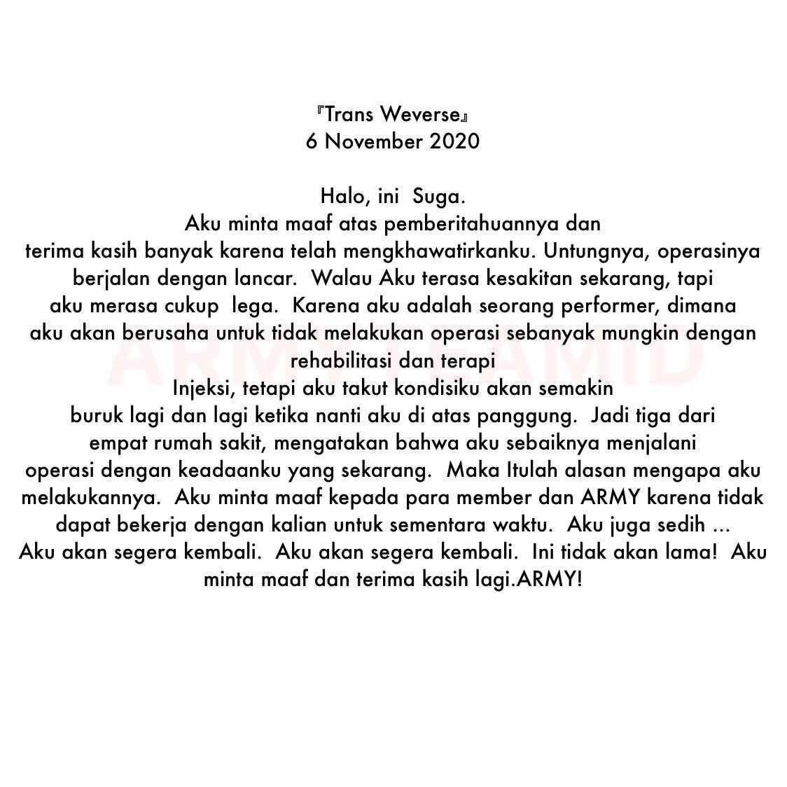 lieanggara_'s tweet photo. HARTA
TAHTA
GET WEEL SOON SUGA!💜
#GetWellSoonYoongi #SUGA #BTSARMY https://t.co/tCzDsMnEDJ
