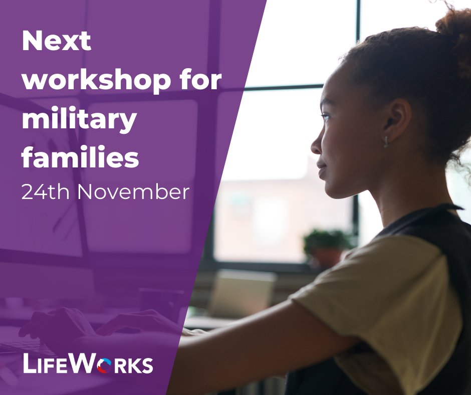 Sign up for our next career direction workshop for military families. Open to families of veterans and serving personnel. Call 0800 319 6844 or email lifeworks@rbli.co.uk to reserve a space for you or someone in your family (aged 18+).  <a href="/TidworthMWC/">Tidworth MWC</a> @MarhamMWC <a href="/raflossiehive/">RAF Lossiemouth HIVE</a>