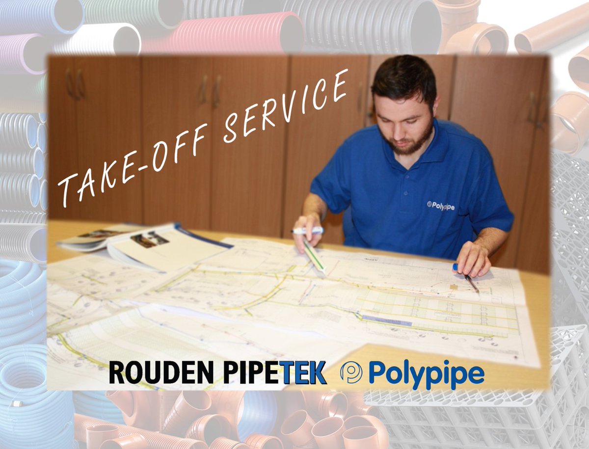 Whether a Rouden customer already or a future one, you can benefit from <a href="/PolypipeCivilGU/">Polypipe Civils & Green Urbanisation</a> &amp; <a href="/PolypipeBS/">Polypipe Building Services</a> #TakeOff service!
We understand each project is important &amp; equally important to provide you with professional &amp; accurate technical information direct from our manufacturer!