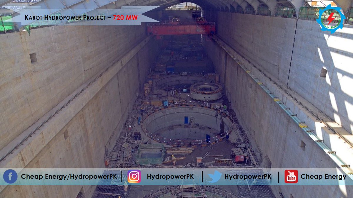 HydropowerPk's tweet photo. Latest Update from #Karot_Hydropower_Project - #720MW
The photographs showing exterior &amp; interior view of Main Powerhouse, Machine Rotar lamination, GIS room &amp; Boost station (cable trays).
#KarotHPP #CPEC #Punjab #Hydropower #Pakistan #CheapEnergy #Powerhouse https://t.co/H8KJbnHsXS