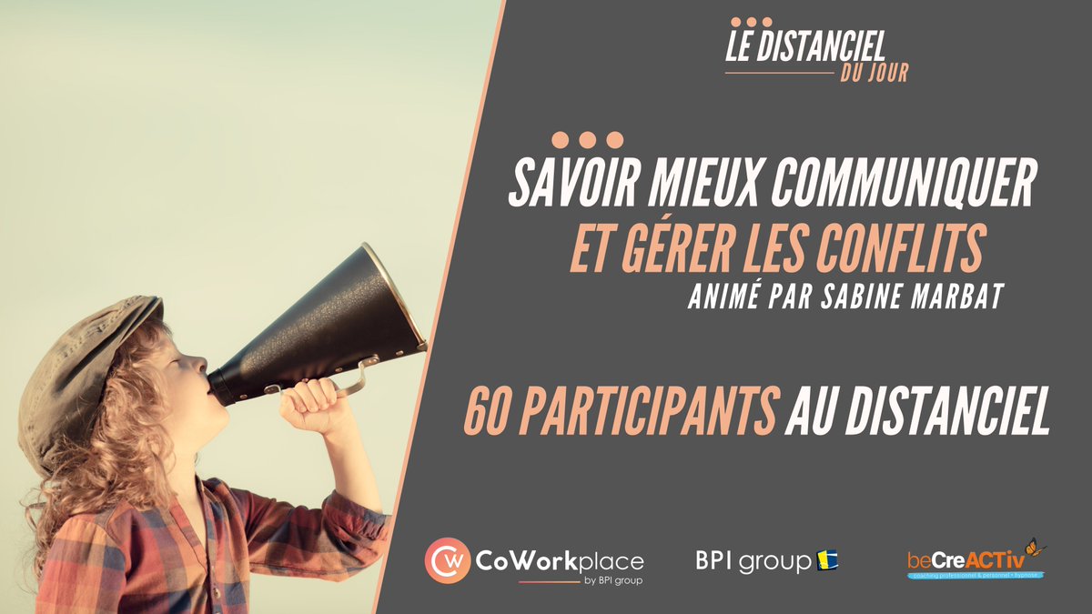 CoWorkplace_BPI's tweet photo. Actuellement @Sabine Marbat #coach #pnl #hypnose #sophrologue partenaire de @BPIgroupFR  group nous explique comment gérer le #stress, apprendre à dire #non #cnv #confianceensoi #communication #emotion Merci à l'#equipe de @NicolasANTOINE9 @ManteauxPascale https://t.co/qVJpEKDPFF