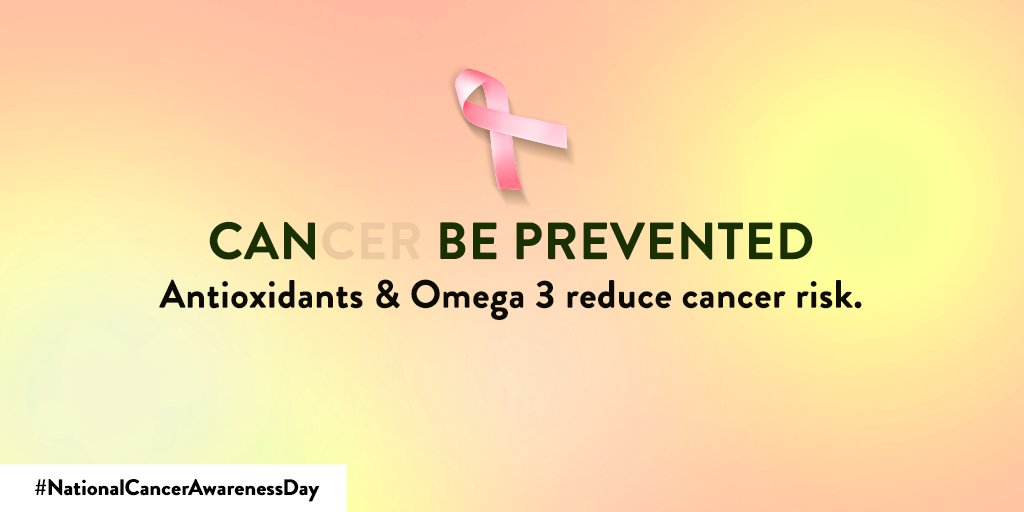 SwisseIndia's tweet photo. With the right nutrition, natural supplements &amp; daily workout, the risk of cancer could be minimized up to a great extent. Take our #Omega3, Antioxidant-rich &amp; #Multivitamin supplements daily to keep the risk of cancer at bay. https://t.co/O5b0i1wqES
#NationalCancerAwarenessDay https://t.co/6lsWpI1Ykq