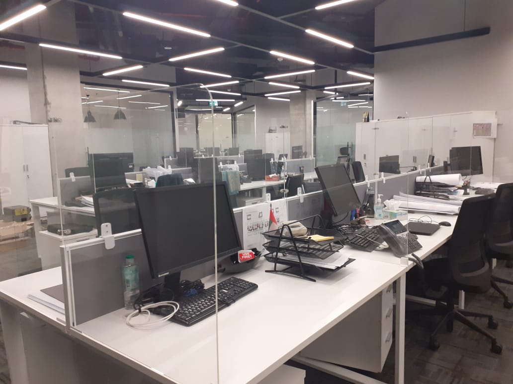BlueCrownLLC's tweet photo. Sharing the photos of our tailor-made Acrylic protective panels to protect employees from covid 19 infections, supplied to MEREX Investments. https://t.co/cGetJC4HUY

#COVID__19 #UAE #office #employees https://t.co/OXAxLyuSF4