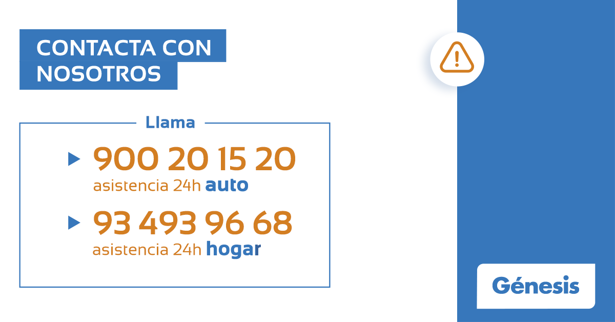 Si te ha afectado el temporal de precipitaciones en la Comunidad Valenciana, por favor, contacta con <a href="/Ayuda_Genesis/">Ayuda Genesis</a> o llama a nuestros teléfonos de asistencia.