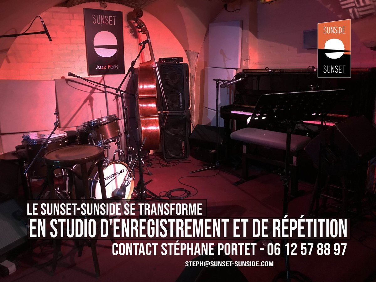 SunsetSunside's tweet photo. 👉On continue à s'adapter aux circonstances !
On transforme le Sunset &amp; Sunside en studio de répétition et d'enregistrement en journée. 🎷
#studio  #enregistrement  #paris  #studioparis  #musique  #musiciensparis https://t.co/3905DgezM1