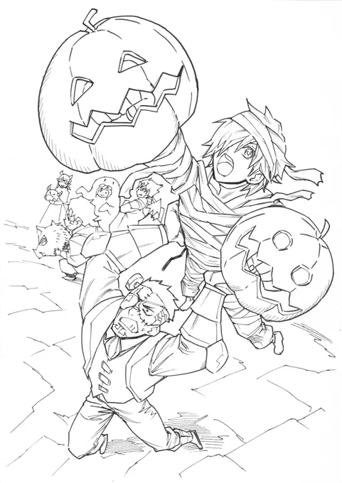 ガンダムビルドダイバーリゼ

ハロウィンリゼ線画 
