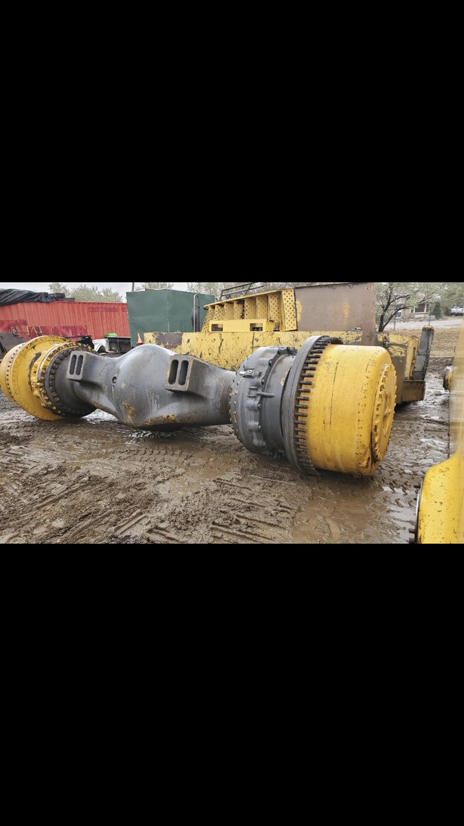 BruceEquipment's tweet photo. KOMATSU WA1200 PARTS
SN:50015 
FRONT AXLE ASSEMBLY-INCLUDES NEW DIFF THAT WAS JUST INSTALLED BEFORE PARKING.RECENT FINALS. 
HIGH LIFT BOOM ASSEMBLY 
SPADE NOSE ROCK BUCKET-VERY GOOD(4)BRIDGESTONE 65/65-57 D LUG TYPE 2 TIRE SET WITH RIMS-VERY GOOD TRANSMISSION ASSEMBLY-7,800 HRS https://t.co/Fdz00oHgaj