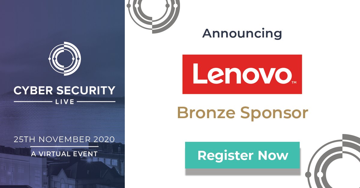 Probrand's tweet photo. We're pleased to confirm @lenovo_UKI as a Bronze sponsor at Cyber Security Live 2020 on the 25th November. Register for your free ticket today, before we run out! https://t.co/R2PogSMaL3 #cybersecurity #cybercrime #virtualevent #event #CyberSecLIVE20 https://t.co/MEONVAk2Gu