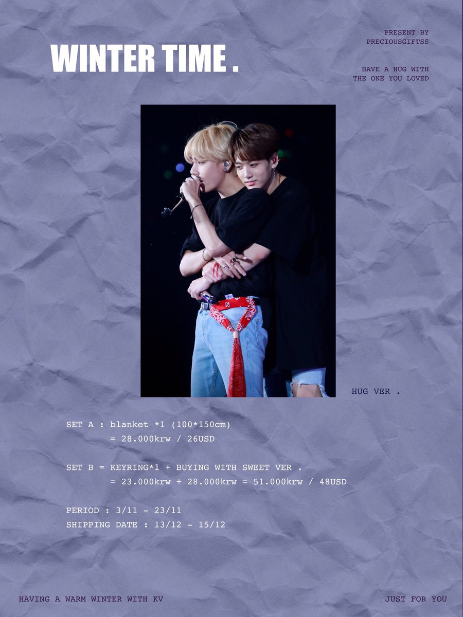 ktthyng1230's tweet photo. ☃️ WINTER TIME BLANKET by PG. ☃️

➖

💜 by @PreciousGiftss
⏰ Close 22/11 ~ 11.59 wib
🛒 Order : https://t.co/UJYtbhcnEF
💵 Start at IDR 335k ~ 740k

➖

🍀 Notes
Belum EMS TAX 🙅‍♀️
Help RT 🙏 Thankyou 😘
Stay safe 😷💜 https://t.co/2IdEIfxD31
