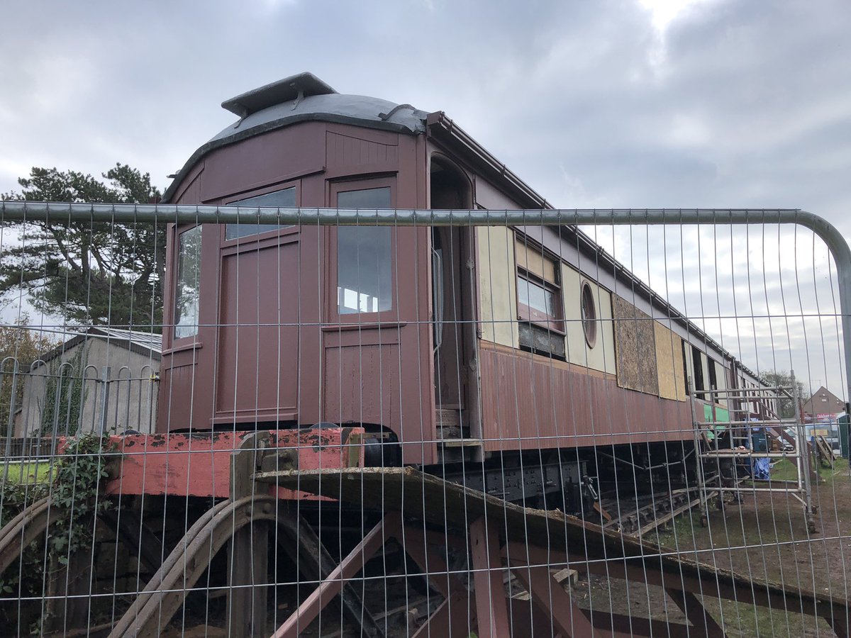 rersteam's tweet photo. Restoration works continue on the Camping Coaches #HeritageLottery #CampingCoaches #RavenglassRailway @rermuseum @HeritageFundNW https://t.co/kdvovPIZCL