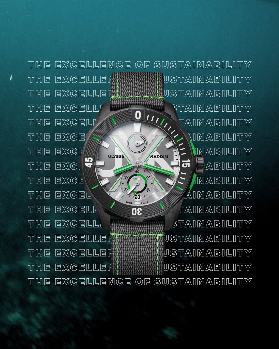 ulysse_nardin's tweet photo. #DiverNET - The excellence of sustainability
Discover the new #UlysseNardin #ConceptWatch that marks the second milestone in our commitment to the marine #CircularEconomy, just after the launch of the #RStrap in October.
#WatchingOneOcean
-
Ref. 1183-170/90-PLAST https://t.co/YYL5lO7w7A