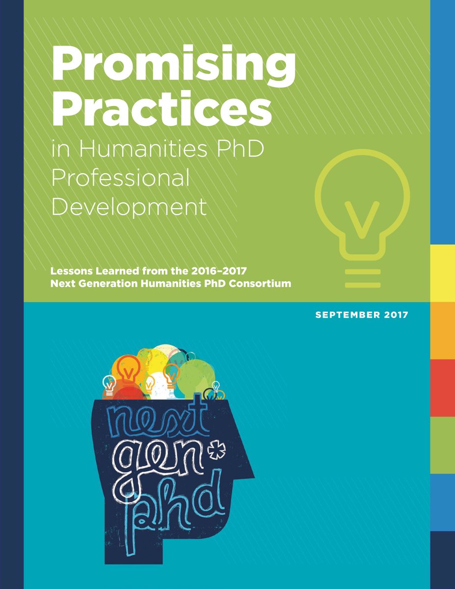 CGSGradEd's tweet photo. Interested in pursuing the goals of the @NEHgov #NextGen project? Gain a better understanding of best practices, challenges, and promising solutions in CGS's Report: Promising Practices in #Humanities #PhD Professional Development! #NextGenPhD https://t.co/akTMIfXnLr https://t.co/rjboMkGRL5